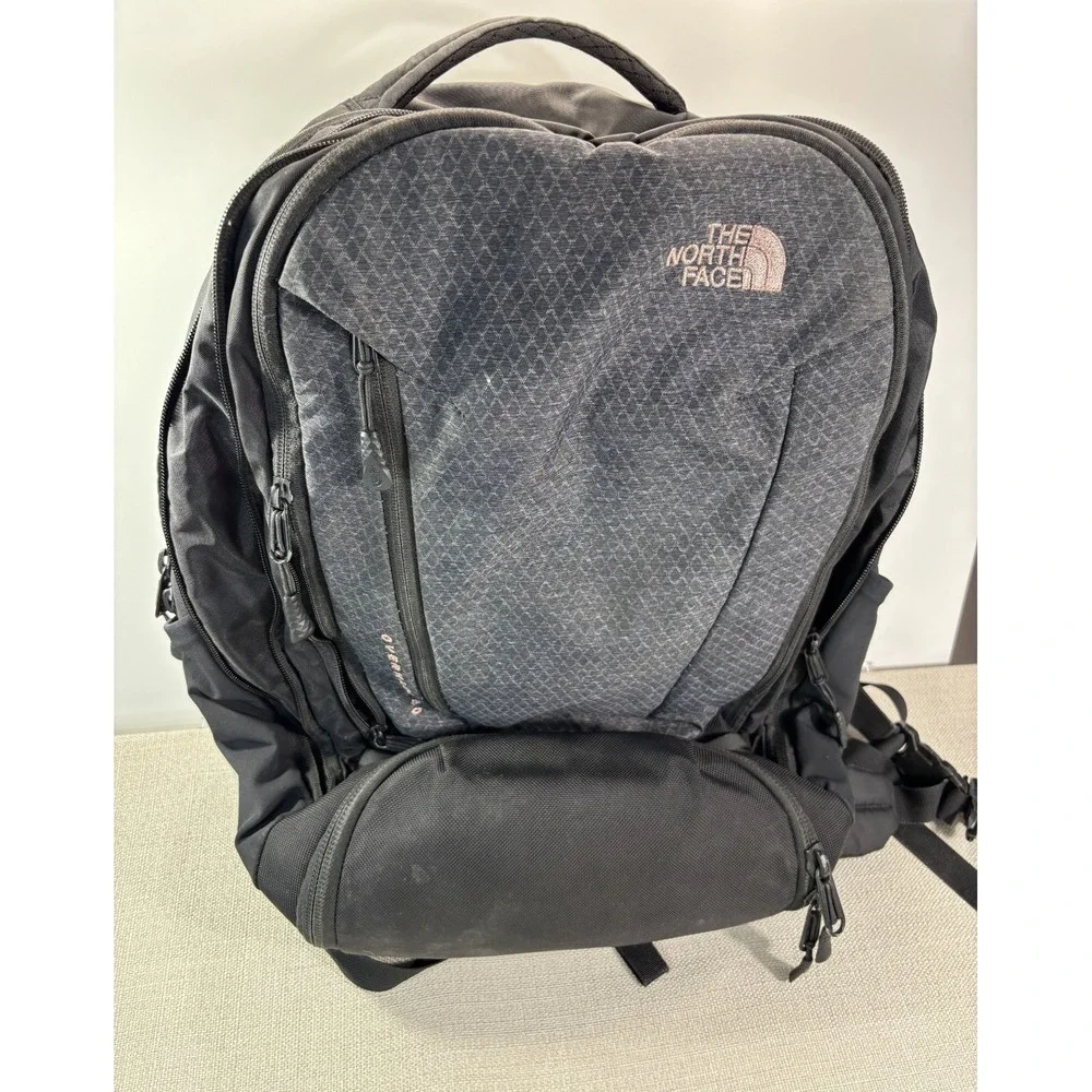 The North Face Overhaul 40 Backpack Black Travel Carry On Laptop Bag